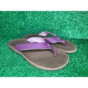 Olukai Ohana Thong Sandals Women's US 7 EU 37 Purple Flip Flops Slip On Beach